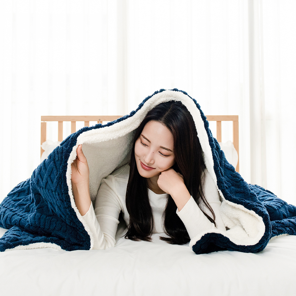 오아 포그밍L 전기 온열 담요 사무실 캠핑 차박용 휴대용 여행용 극세사 무릎 이불 물세탁