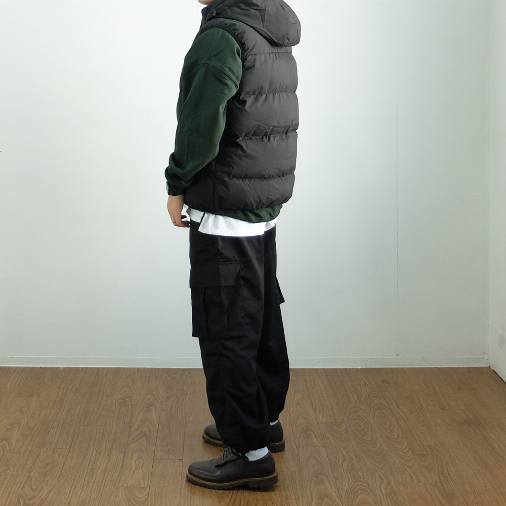 남자 패딩조끼 베스트 헤비 후드 남성 패딩 빅사이즈 겨울 이미지 4