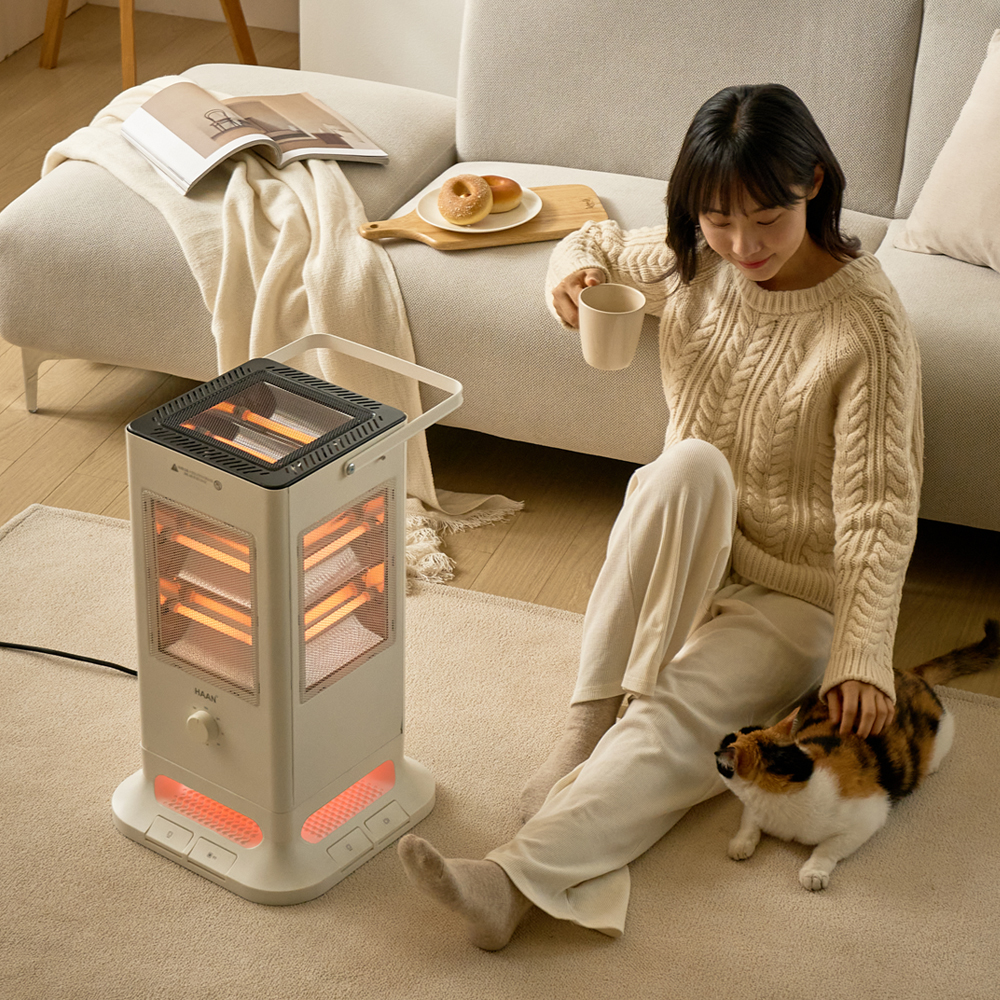 한경희 가정용 전기히터 사무실 발터치 오방난로 전기스토브 히터 H4000