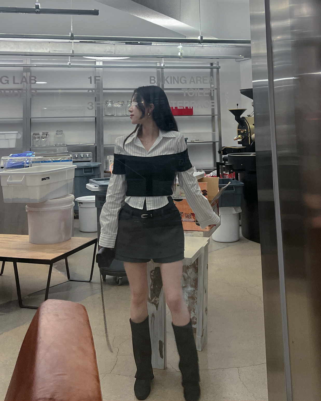 큐롯팬츠 치마반바지 치마바지 - 상세 이미지 4