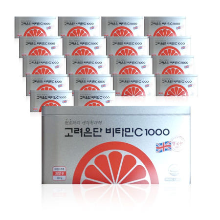 고려은단 비타민C1000 1080mg 300정 19개 항산화작용 소화 뼈건강 피부노화방지