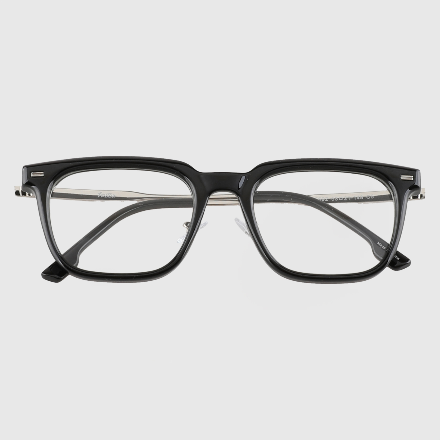 오버사이즈 스퀘어 뿔테안경 블루스크린차단 리유저블백 선물 박스 패키지