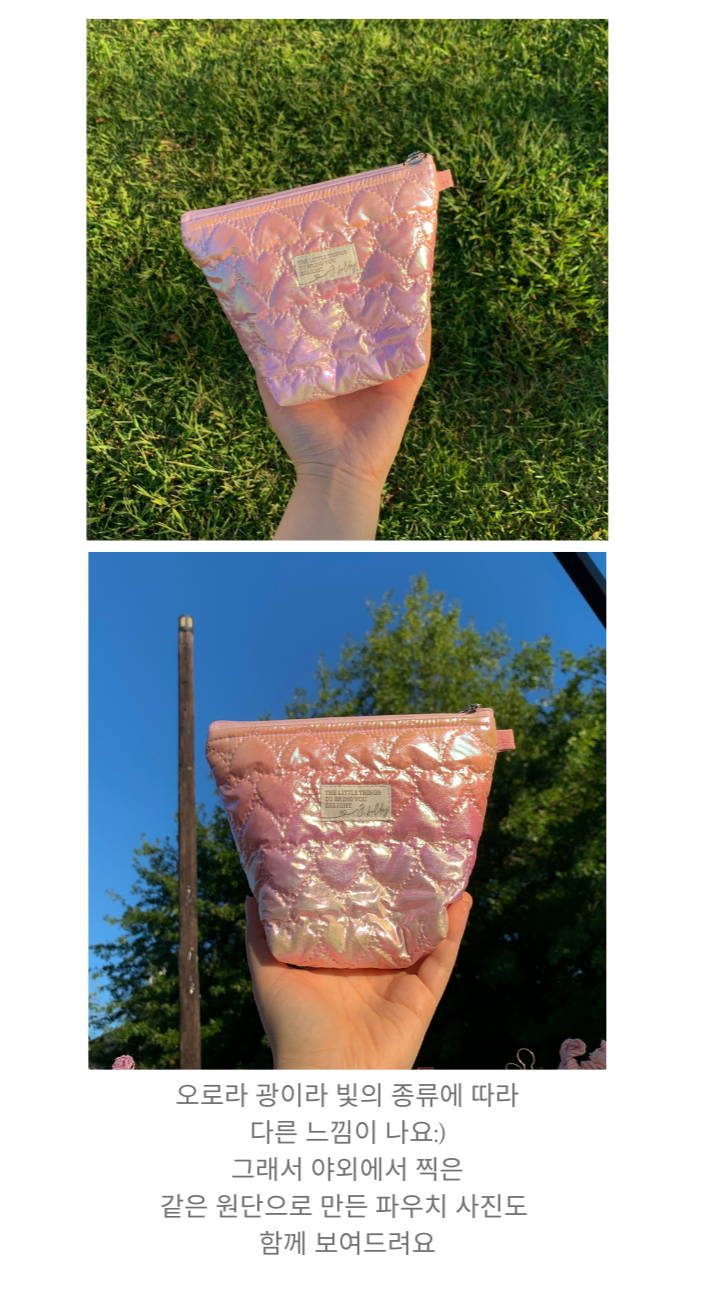 handmade˚。⋆카드지갑 똑딱이지갑 단추파우치 교통카드지갑 실버카드지갑 하트누빔 상세 이미지 12
