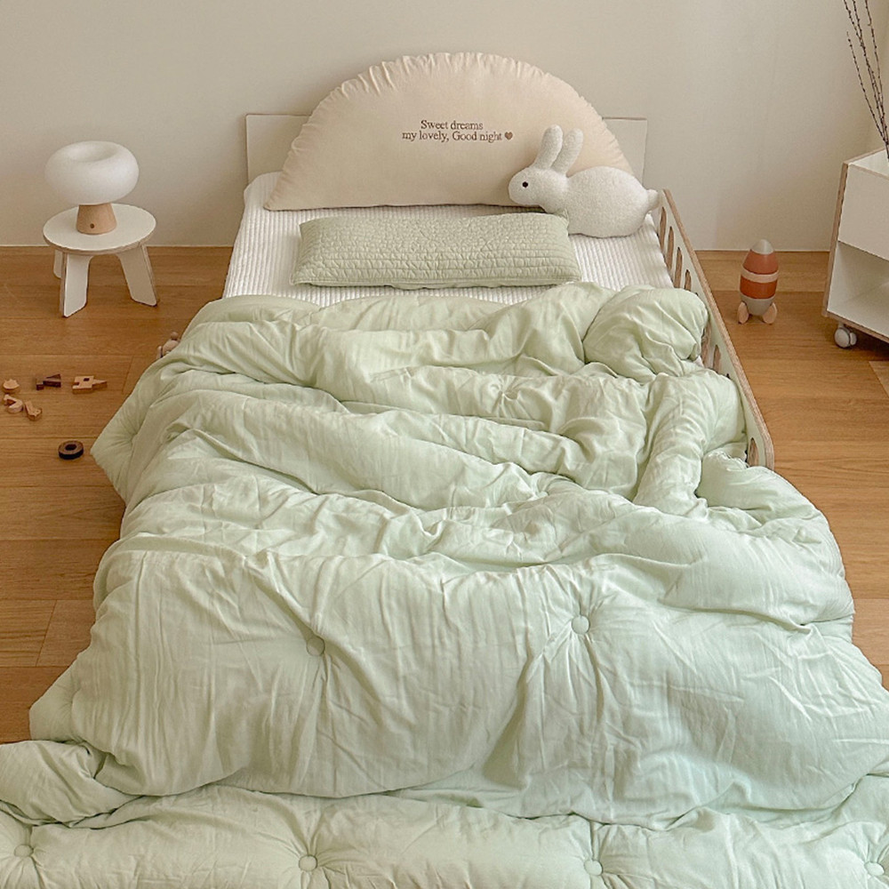 차르르 모달이불 먼지없는 모달 100 사계절 가을 겨울 차렵이불 그린 슈퍼싱글