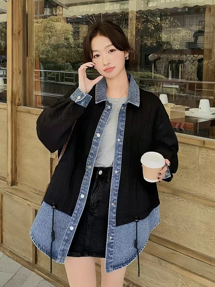 이보람 자켓 데님 공식인스타그램 데일리 아우터 의상 옷 패션 - 상세 이미지 4