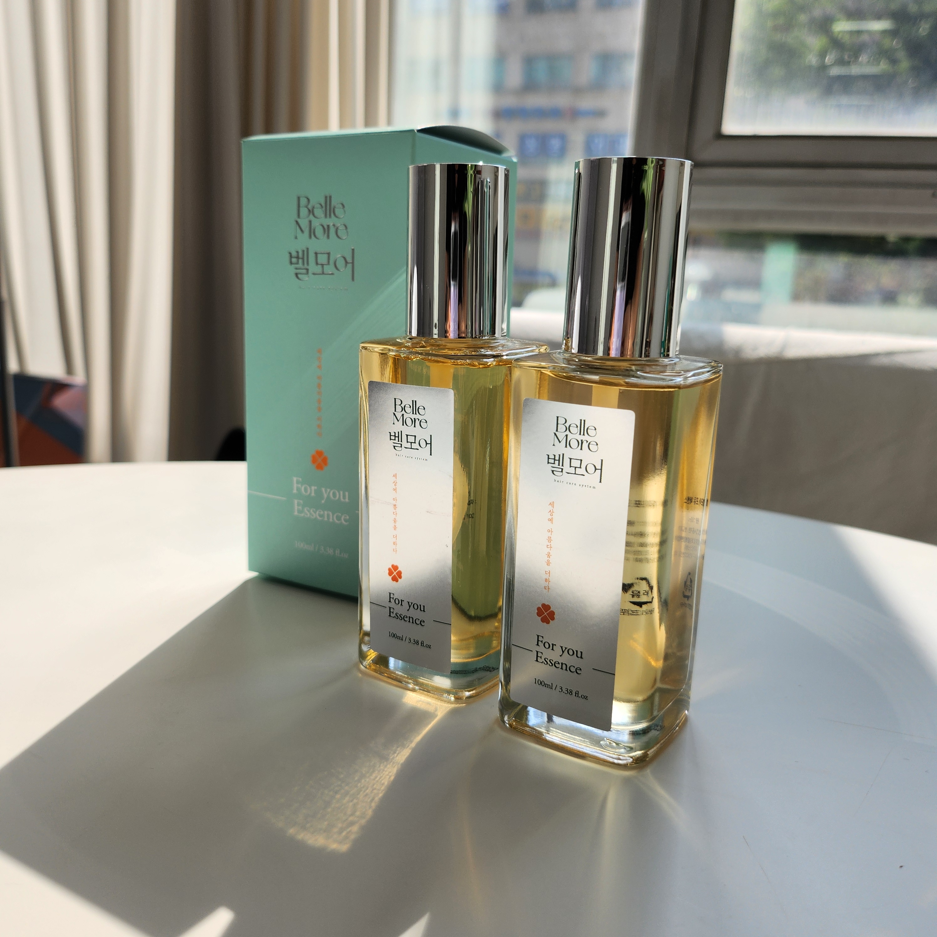 끈적임 없는 벨모어 헤어 에센스 100ml 고데기 전 열보호 자외선 미세먼지 차단 향좋은 이미지 6