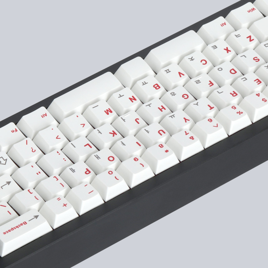 Soulcat 고함량 PBT 염료승화 한글 영어 키캡 107키 커스텀키보드 교체용 (ROW)
