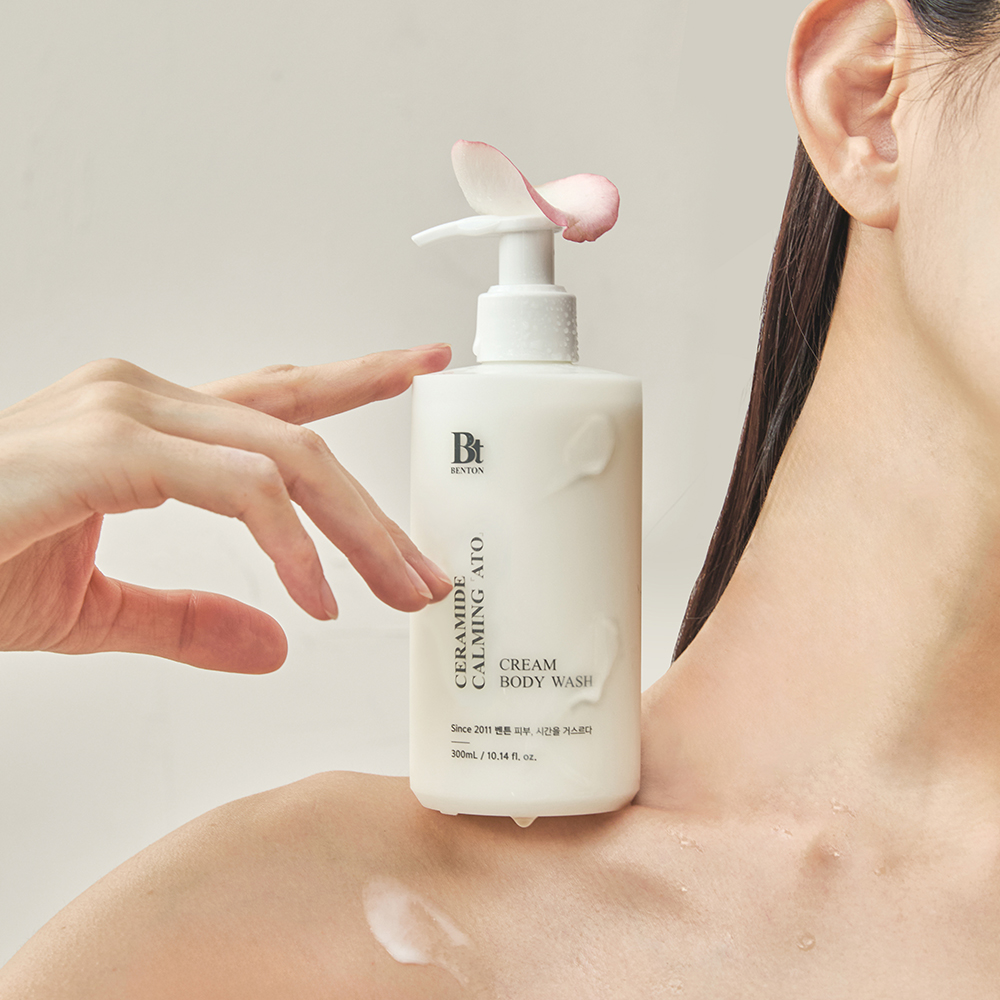 벤튼 세라마이드 카밍 아토 크림 바디워시 300mL 향좋은 노네랄 체취 모공각화증 이미지 2