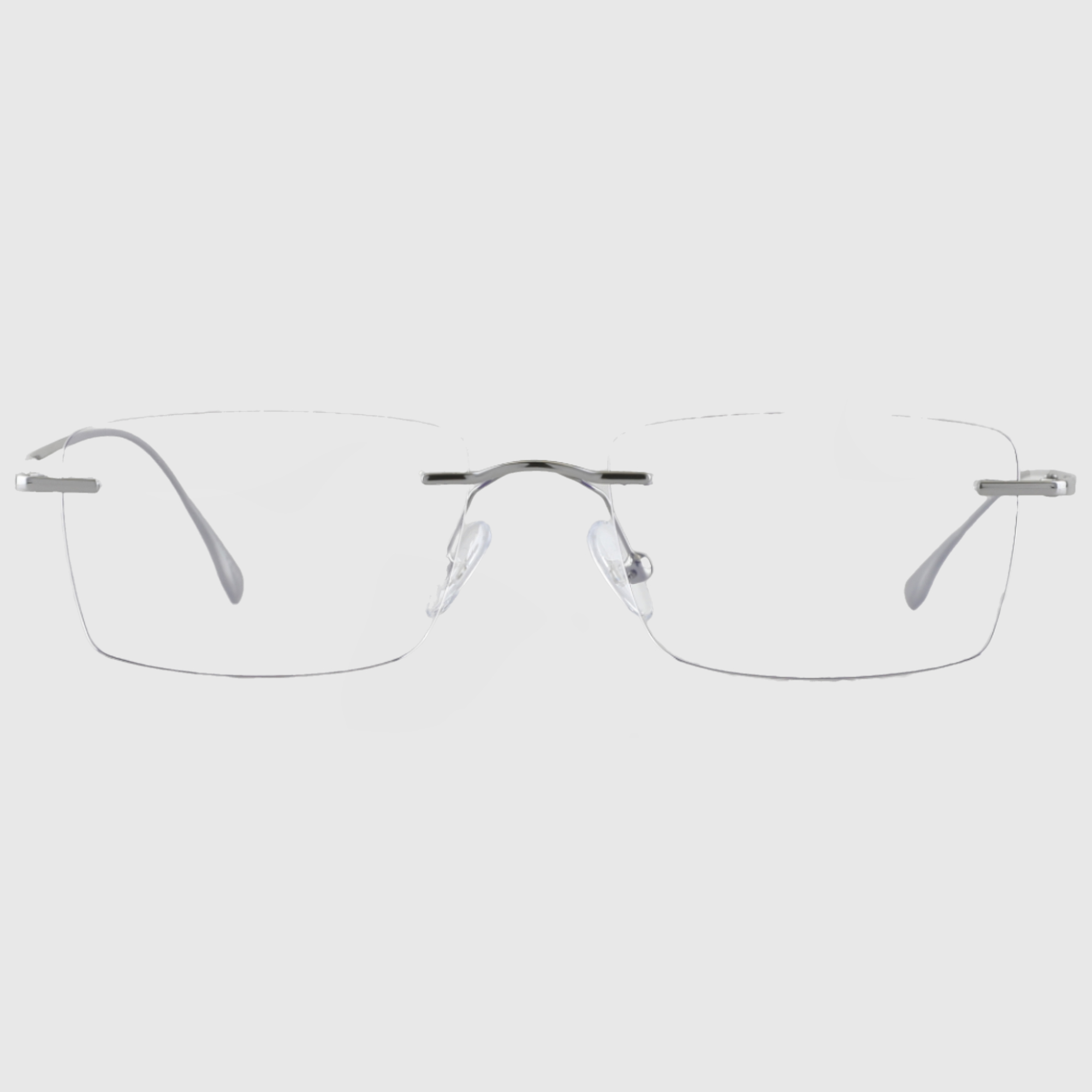 긱시크 안경테 사각 투명 무테 안경 빈티지 가벼운 블루라이트차단 PC 모니터 보호