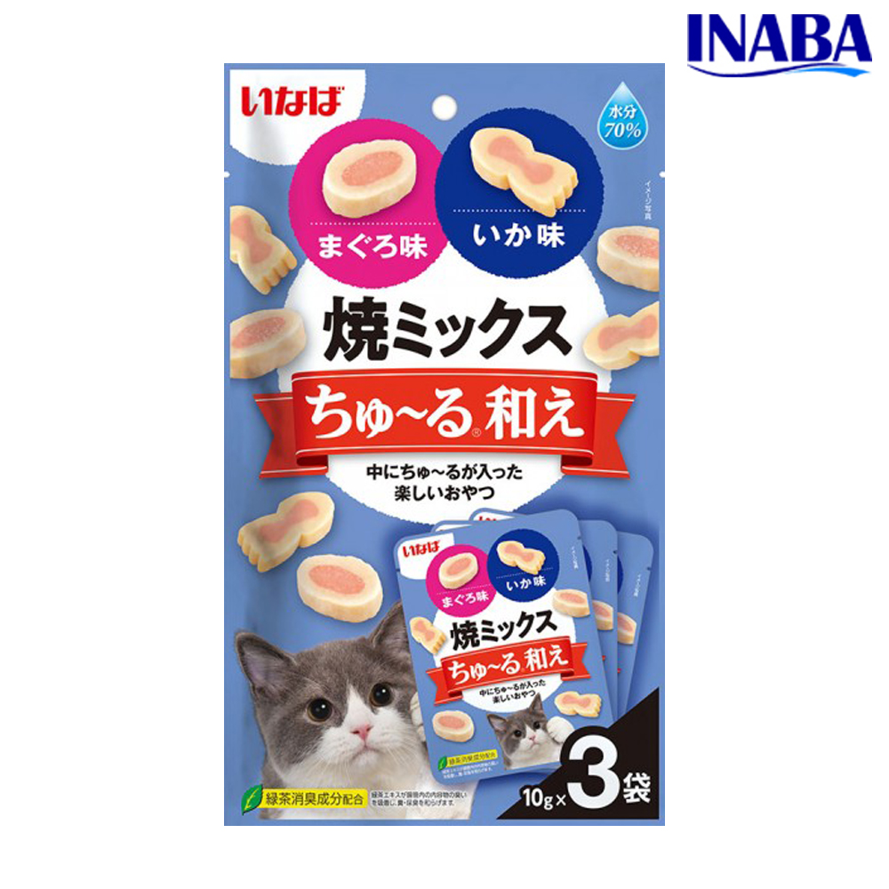 이나바 야끼믹스 츄르범벅 참치&오징어 10g x3개입 - 메인 이미지