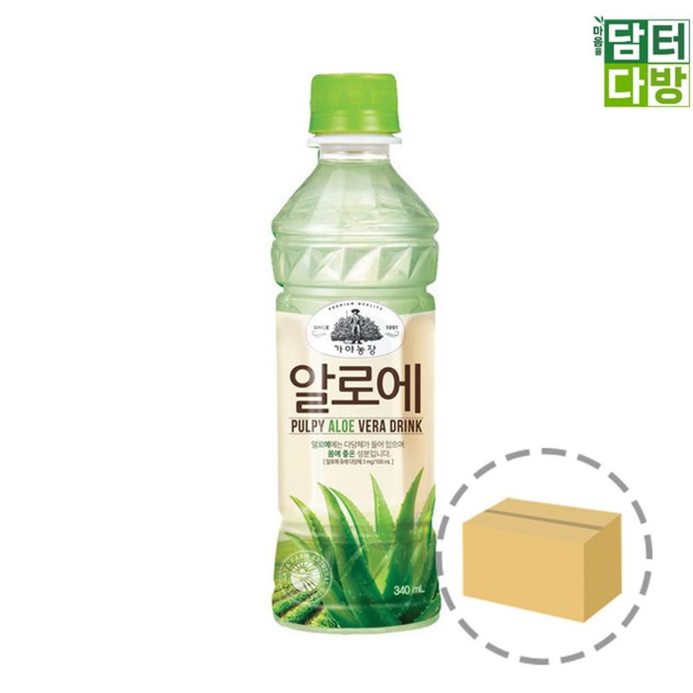 알로에 과즙 음료 면역력 강화 가야 농장 알로에 340ml 24페트 : 에스텍솔루션