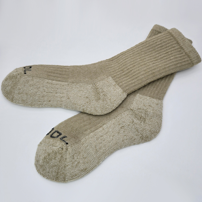 펀하이커 메리노울 등산 울 양말 카키베이지, L - 상세 이미지 4
