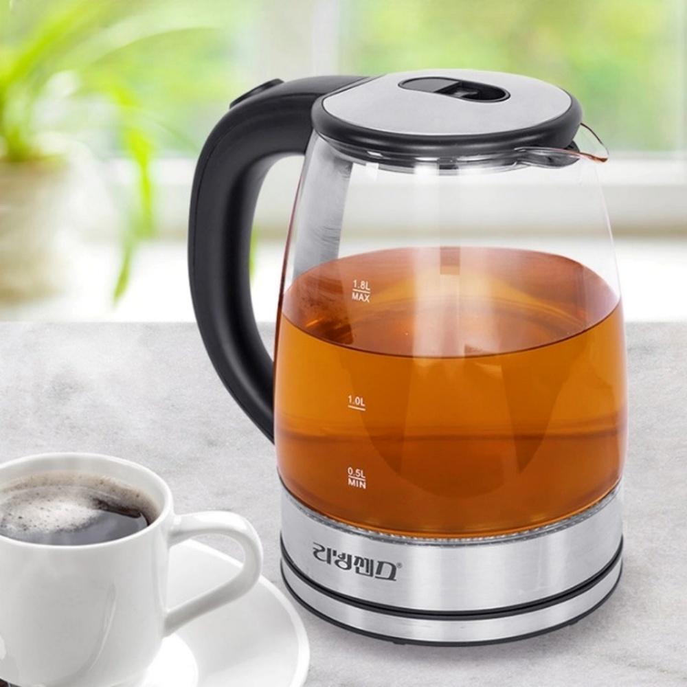 전기 유리 티포트 무선 통유리 포트 전기 포트기