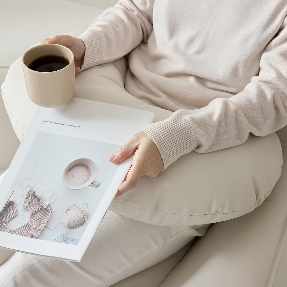 1인용 기능성 실리콘 가죽 안락 의자 수유 360도 회전 쇼파 SF-003