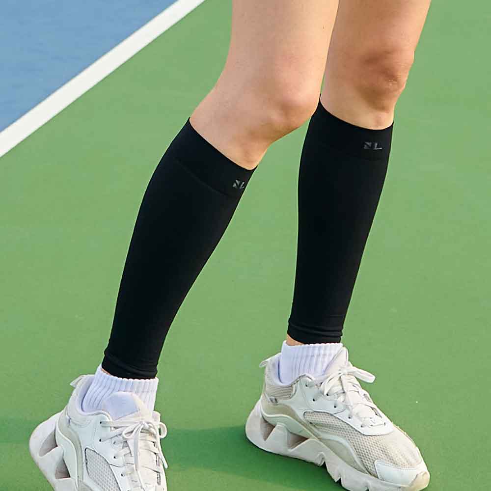 노멀라이프 올데이 종아리 카프 슬리브 다리 보호대 여자 남자 공용 블랙 S - 상품 이미지