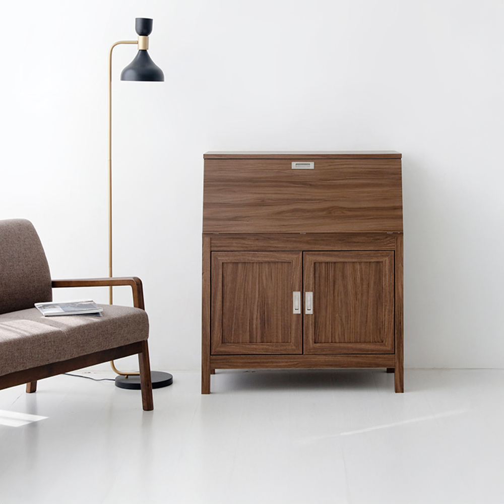 숄리드 콘솔수납장 CHM10789F 890x360x1070mm, 2단, 미들브라운 5321.7799 - 상세 이미지 3