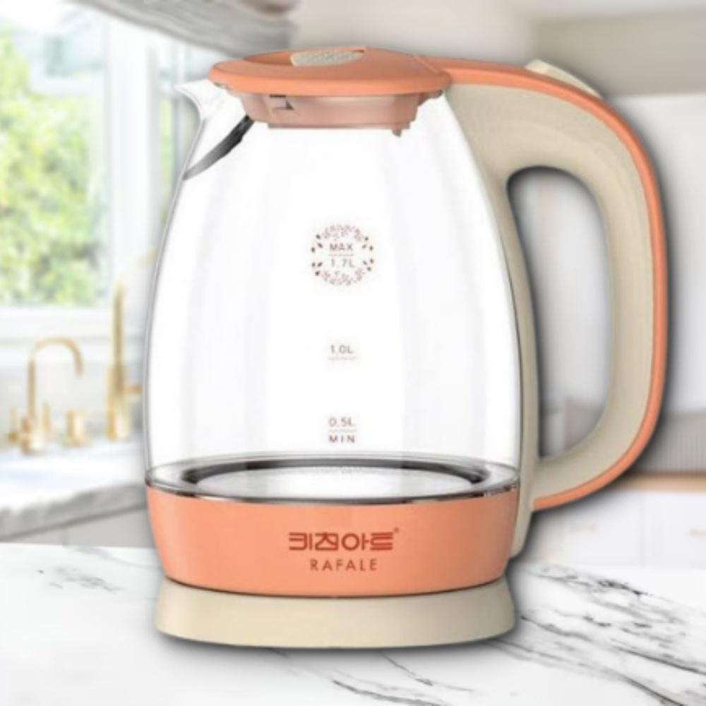 전기 무선주전자 통유리 포트 주전자 내열유리 포트