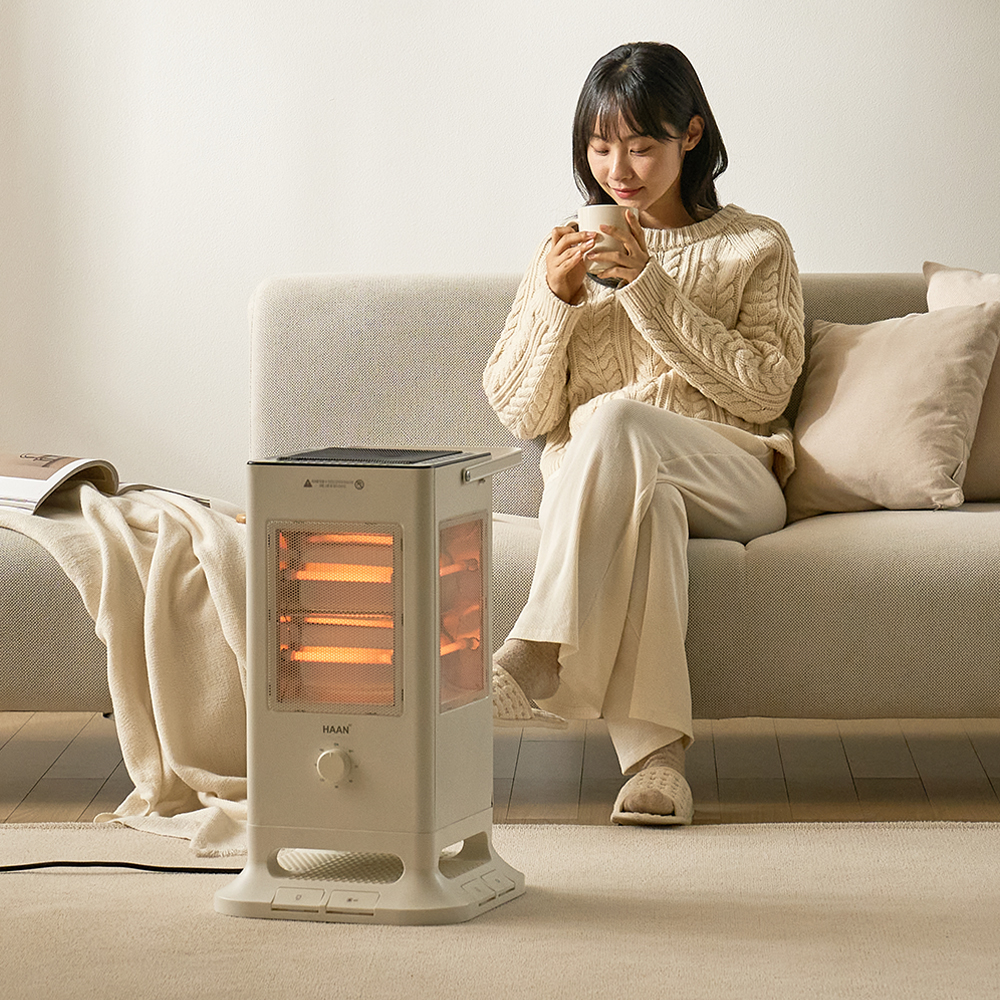 한경희 가정용 전기히터 사무실 발터치 오방난로 전기스토브 히터 H4000