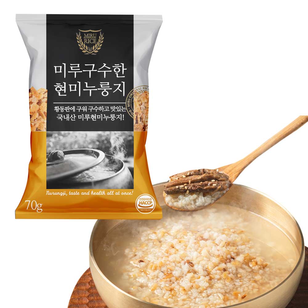 국산100% 미루구수한누룽지 현미누룽지 70g, 15개 - 상품 이미지