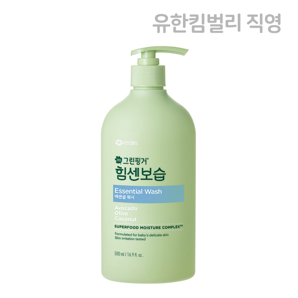 그린핑거 힘센보습 에센셜 워시 오렌지그린티향 500ml / 신생아바디워시, 아기바디워시, 베이비바디워시, 유아, 키즈, 어린이, 대용량, 신생아 - 상세 이미지 2