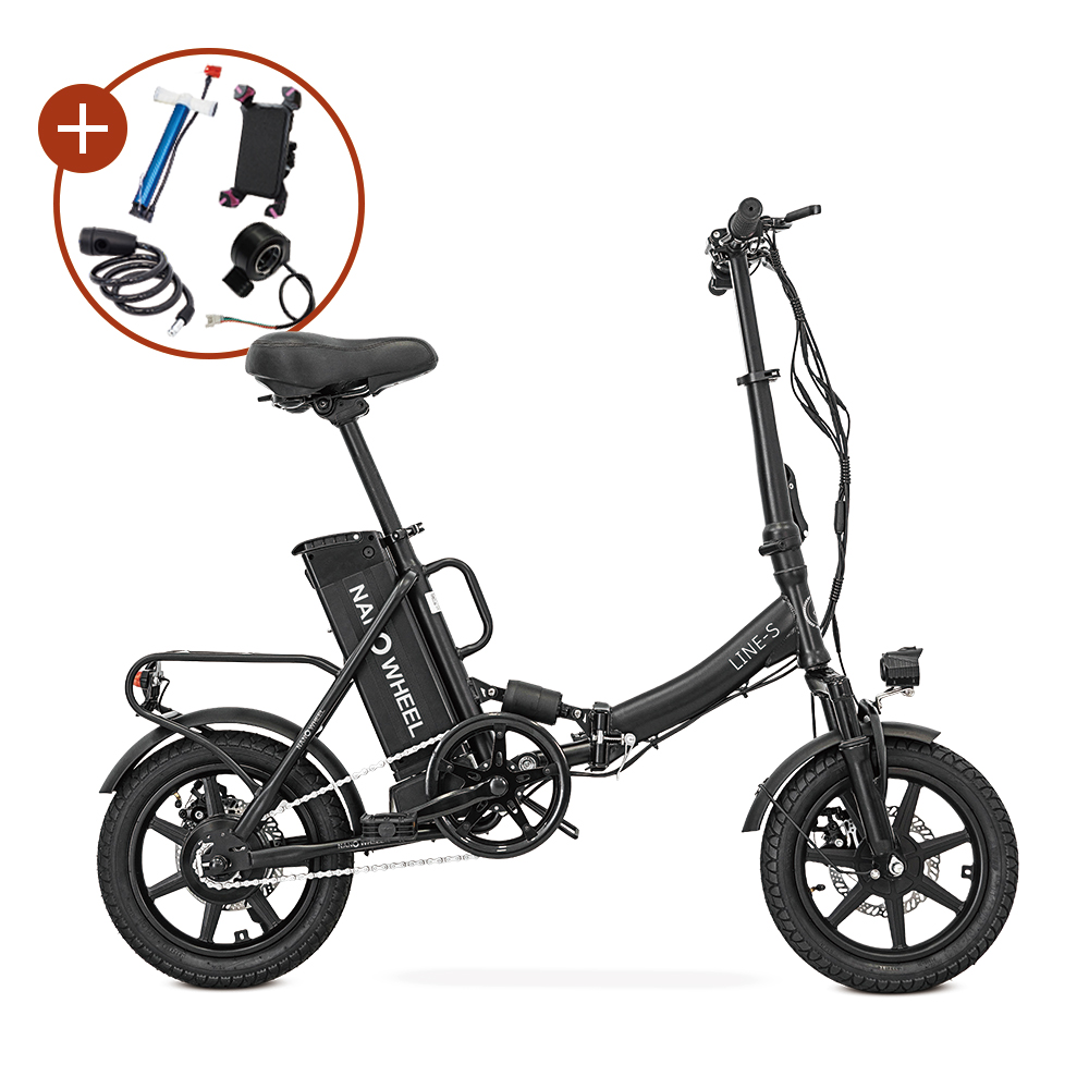 나노휠 라인S 면허필요없는 접이식 전기자전거 36V 10Ah