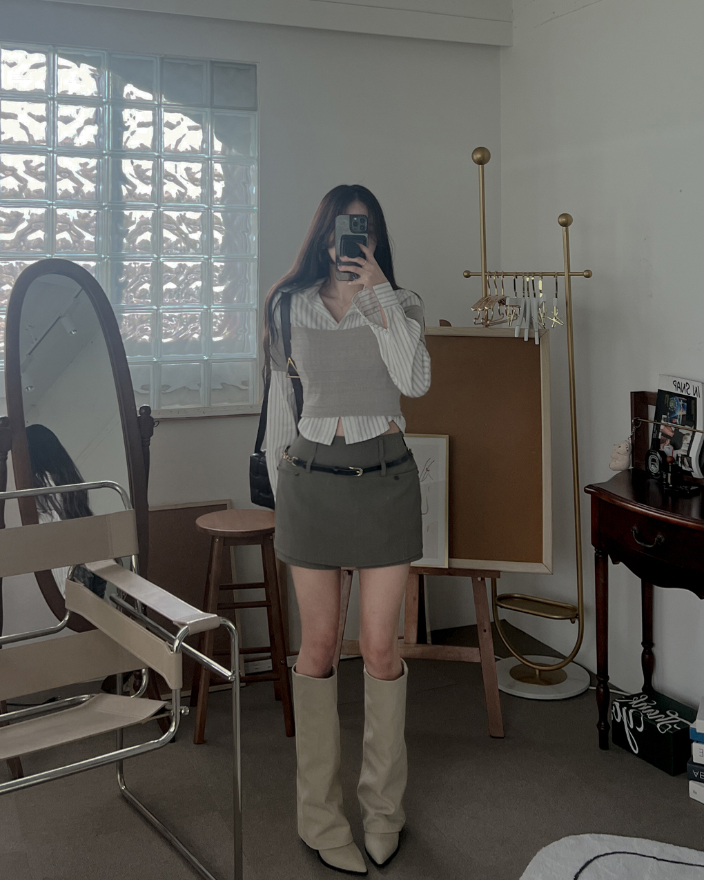 큐롯팬츠 치마반바지 치마바지 - 상세 이미지 5