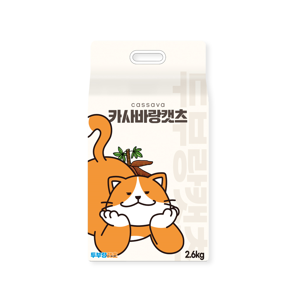 카사바랑캣츠 고양이 천연 카사바 모래 2.6kg - 상세 이미지 2