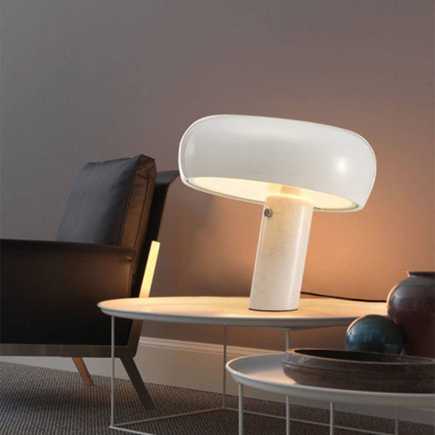 스누피 테이블 램프 버섯 책상 조명 Snoopy Table Lamp 블랙 S