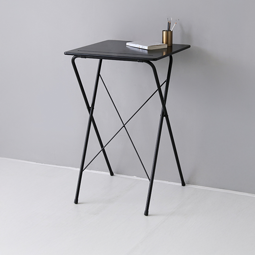 GOSI 스탠딩 접이식테이블 60 SM-2200B 래치드블랙 9447.1423