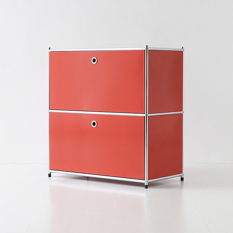 심플리 수납장 BC016 770mmx400mmx820mm, 2단, 레드 6741.8005 - 상세 이미지 2