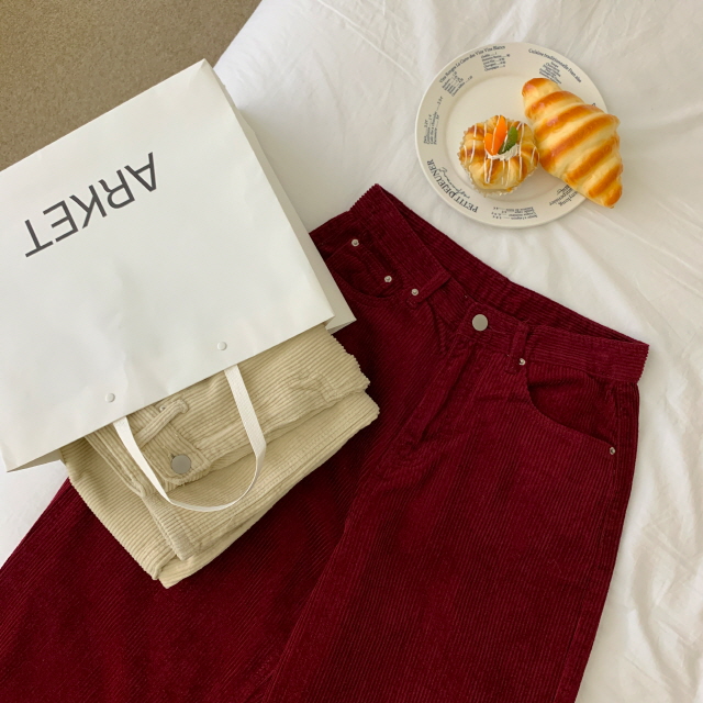 [3단기장/색감예쁨✨] 체이틴 코듀로이 데일리 바지 골덴 와이드 롱 코튼 팬츠 상세 이미지 67