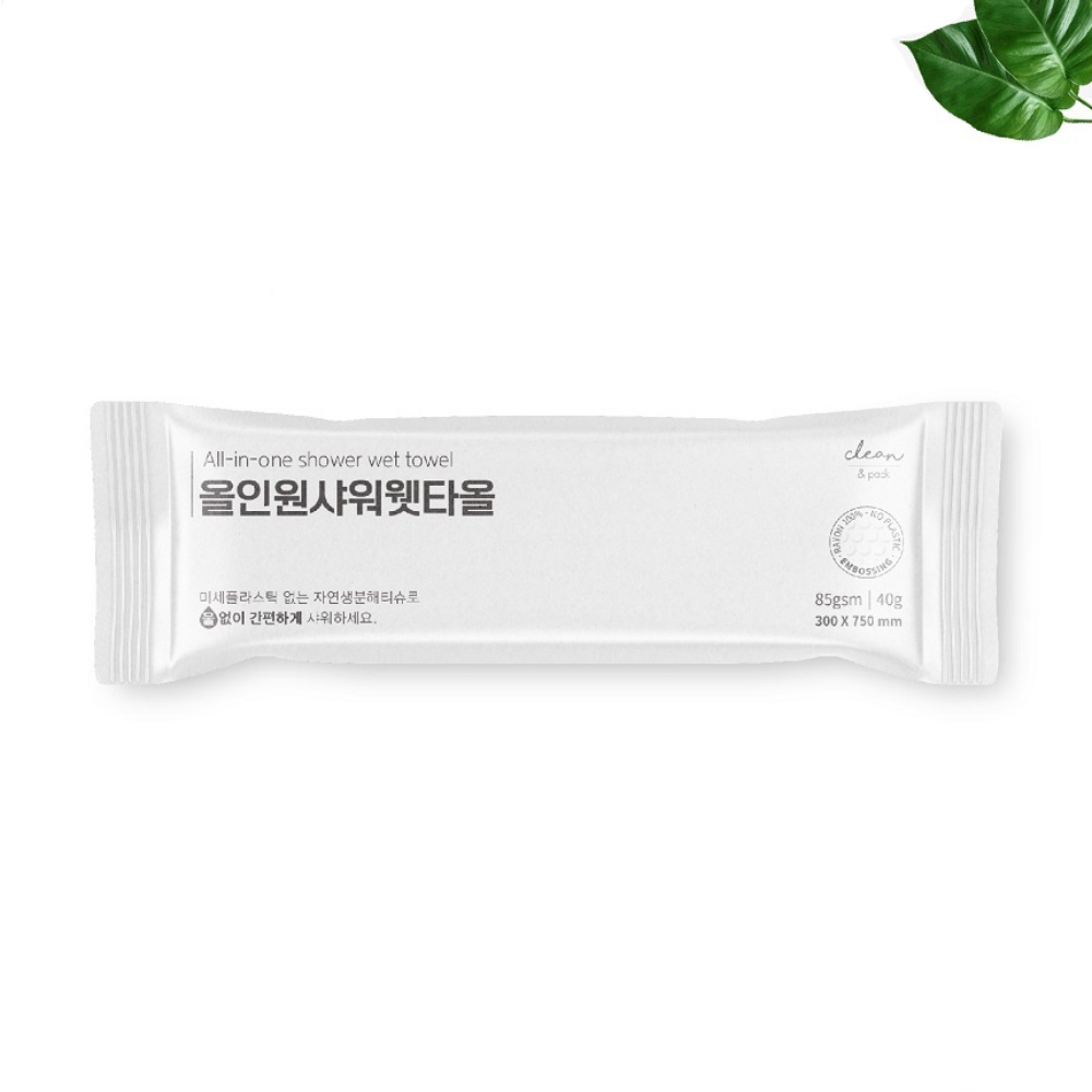 헬스장샤워타올 친환경샤워타올 올인원 10p 국산 - 상품 이미지