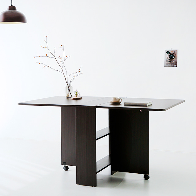 원룸 공간활용 식탁 미니 접이식 확장형식탁 1400