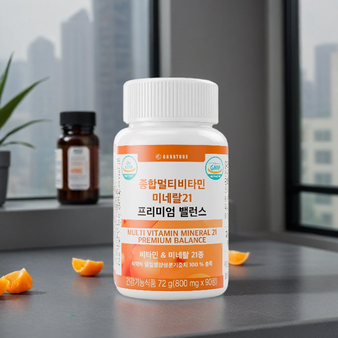 지엔네이쳐 종합멀티비타민 미네랄21 프리미엄 밸런스 90정, 1개 - 상세 이미지 3
