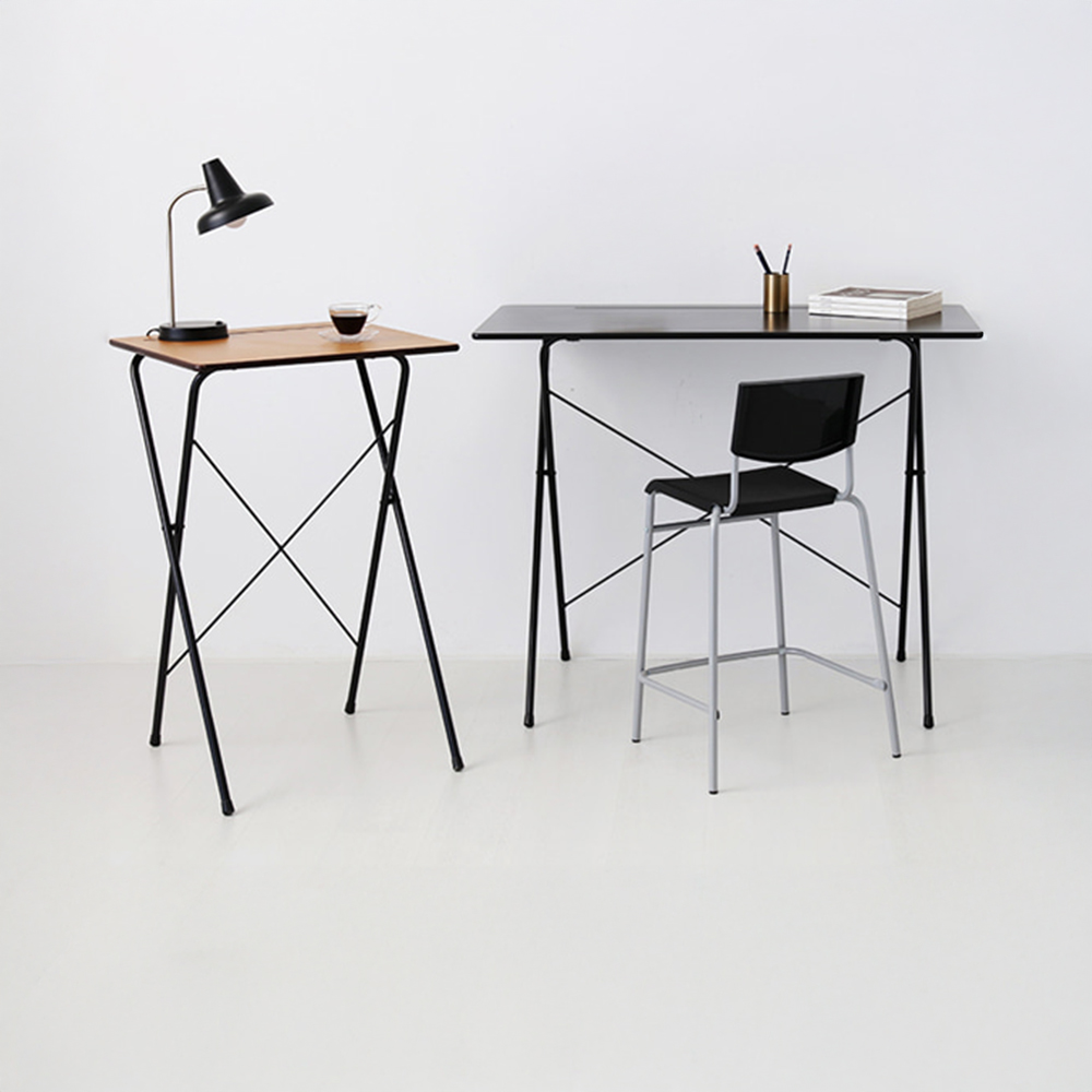 GOSI 스탠딩 접이식테이블 60 SM-2200B 래치드블랙 9447.1423