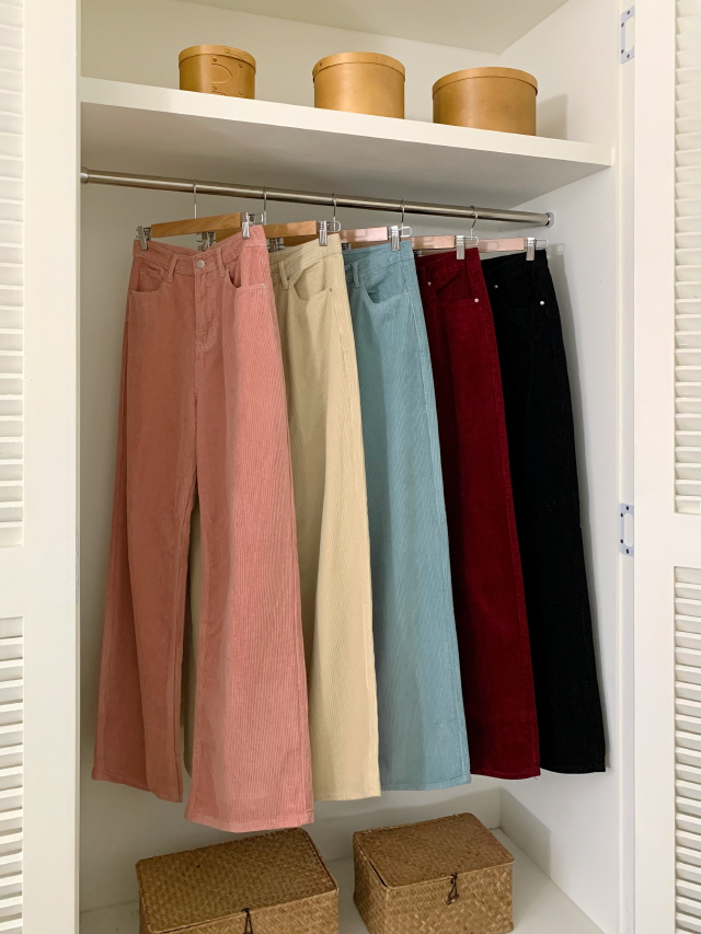 [3단기장/색감예쁨✨] 체이틴 코듀로이 데일리 바지 골덴 와이드 롱 코튼 팬츠 상세 이미지 59