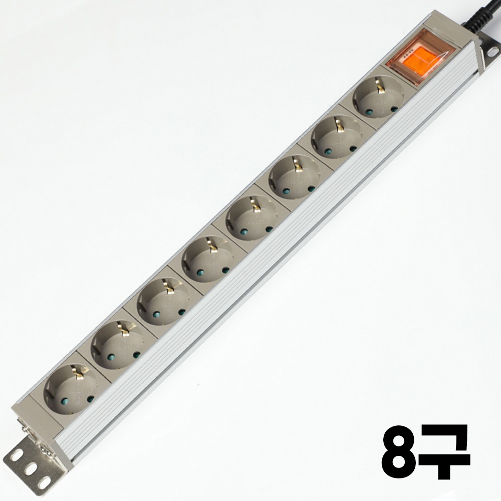 고용량멀티탭 고전압 고전력 알루미늄 4000w 산업용 컴퓨터 안전 멀티콘센트 4구1.5m