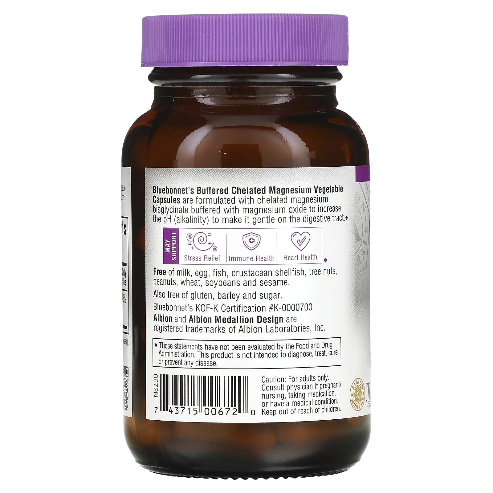 블루보넷 킬레이트 마그네슘 200mg 버퍼 직구 60캡슐, 3개 - 상세 이미지 3