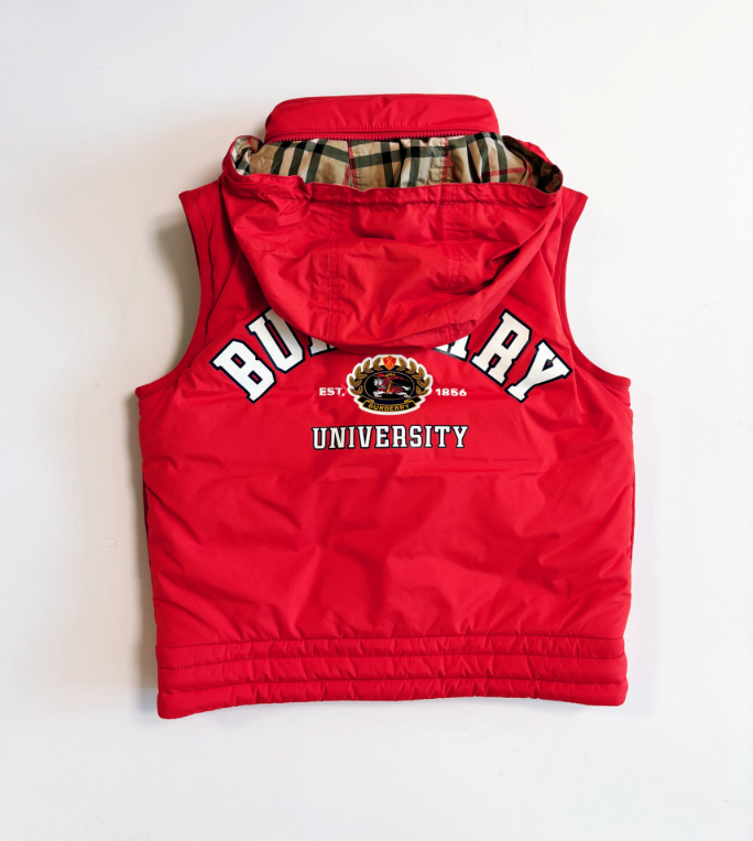 BURBERRY 버버리 조끼 VEST_키즈 백 로고 퀄팅 조끼 패딩 8069343