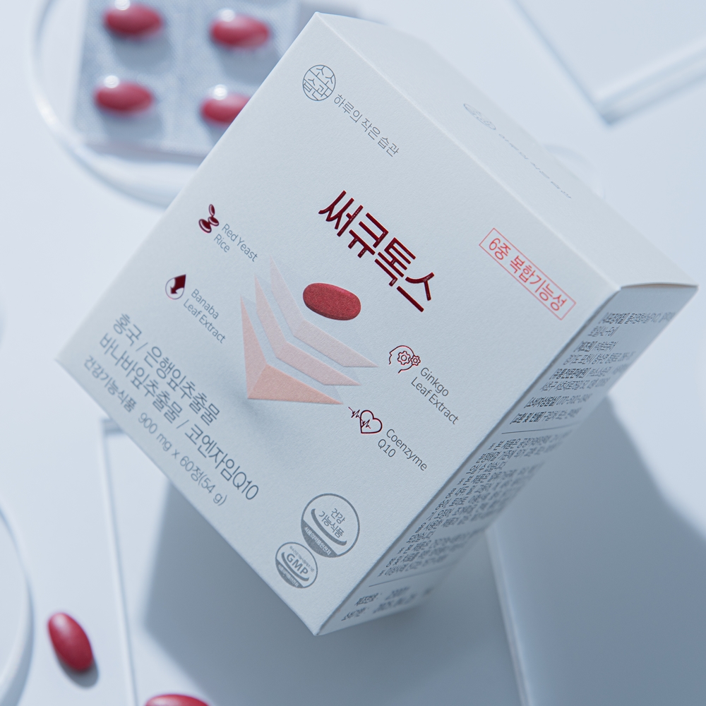 2+1 써큐톡스 혈압혈당 상승억제 바나바잎 홍국 혈액순환 은행잎추출물 영양 보조제