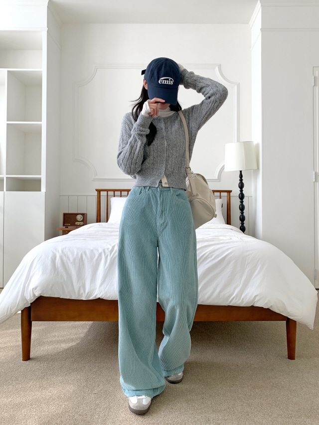 [3단기장/색감예쁨✨] 체이틴 코듀로이 데일리 바지 골덴 와이드 롱 코튼 팬츠 상세 이미지 37