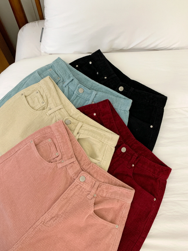 [3단기장/색감예쁨✨] 체이틴 코듀로이 데일리 바지 골덴 와이드 롱 코튼 팬츠 상세 이미지 62