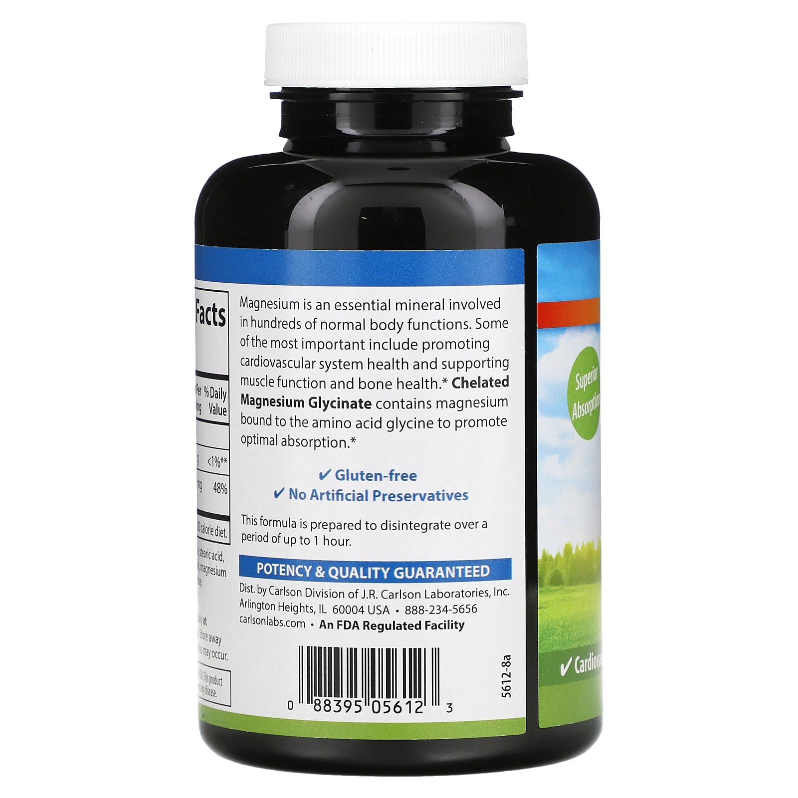 칼슨 킬레이트 마그네슘 글리시네이트 200mg 180정 x 2병 - 상세 이미지 3
