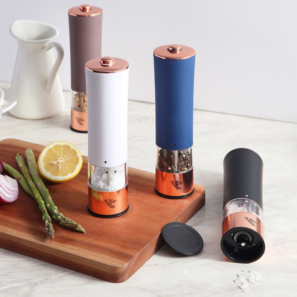 전동 소금 그라인더 깨갈이 통후추 페퍼밀 자동 그라인더 4color