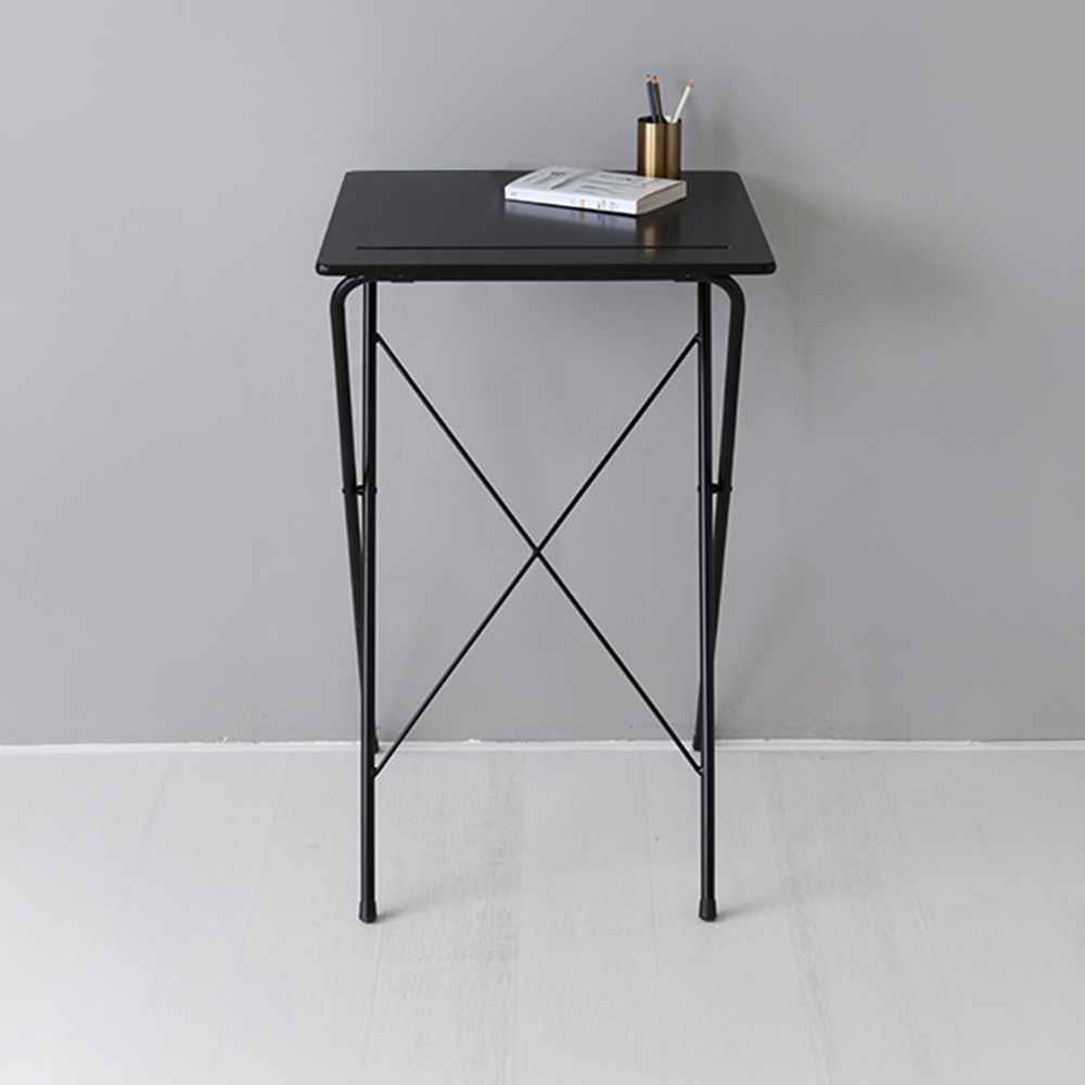 GOSI 스탠딩 접이식테이블 60 SM-2200B 빈티지화이트 1514.9727