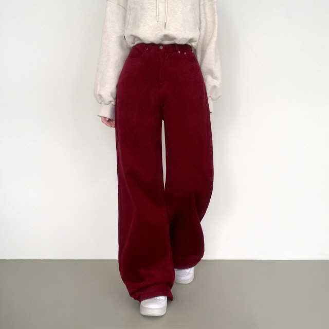 [3단기장/색감예쁨✨] 체이틴 코듀로이 데일리 바지 골덴 와이드 롱 코튼 팬츠 상세 이미지 40