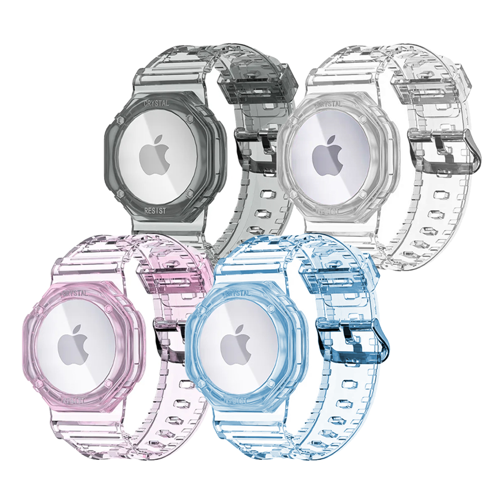 에어태그 시계 손목 스트랩 투명 케이스 커버 팔찌