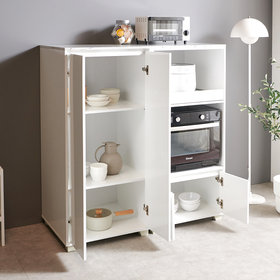 쉐프 광폭 1200 전자렌지 수납장 선반 전자렌지대