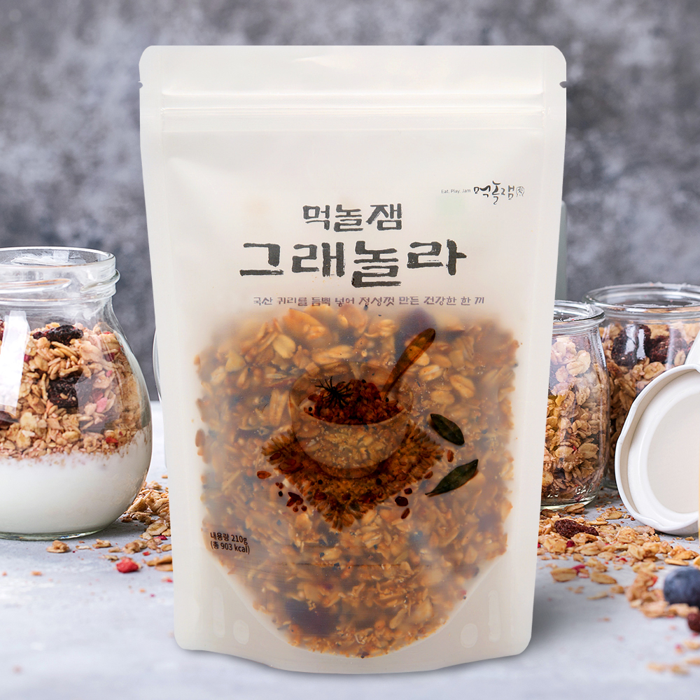 먹놀잼 선물세트 국내산 오트밀 그래놀라 볶은곡식 - 상세 이미지 3
