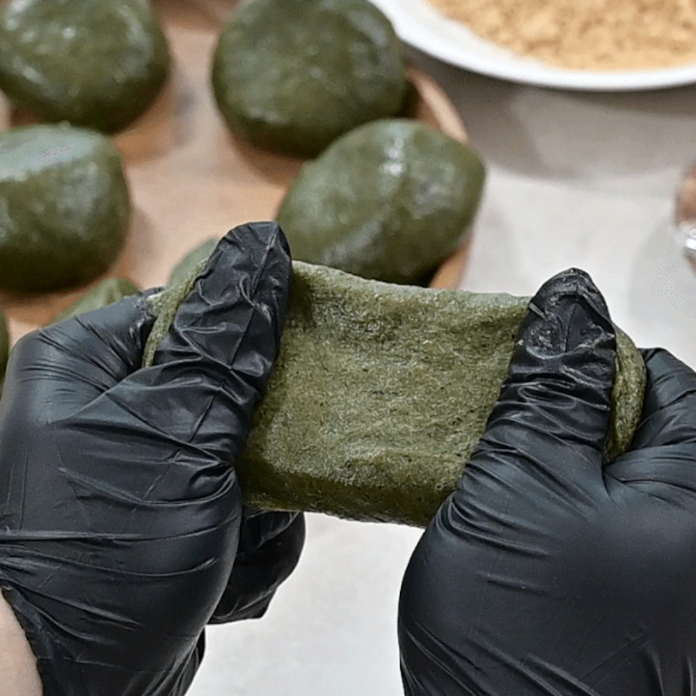 국산 찹쌀 해풍 쑥 개별포장 단호박 인절미 콩가루 떡 1kg 10개입 - 상세 이미지 3